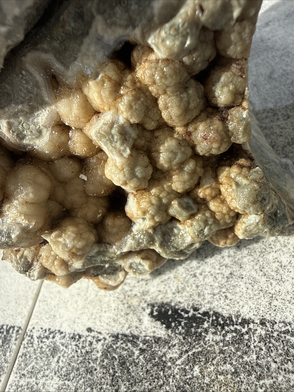 Carved Ruby Buhda On Ocean Jasper Faced Rough, Incredible Orbs Red Crystals 6”