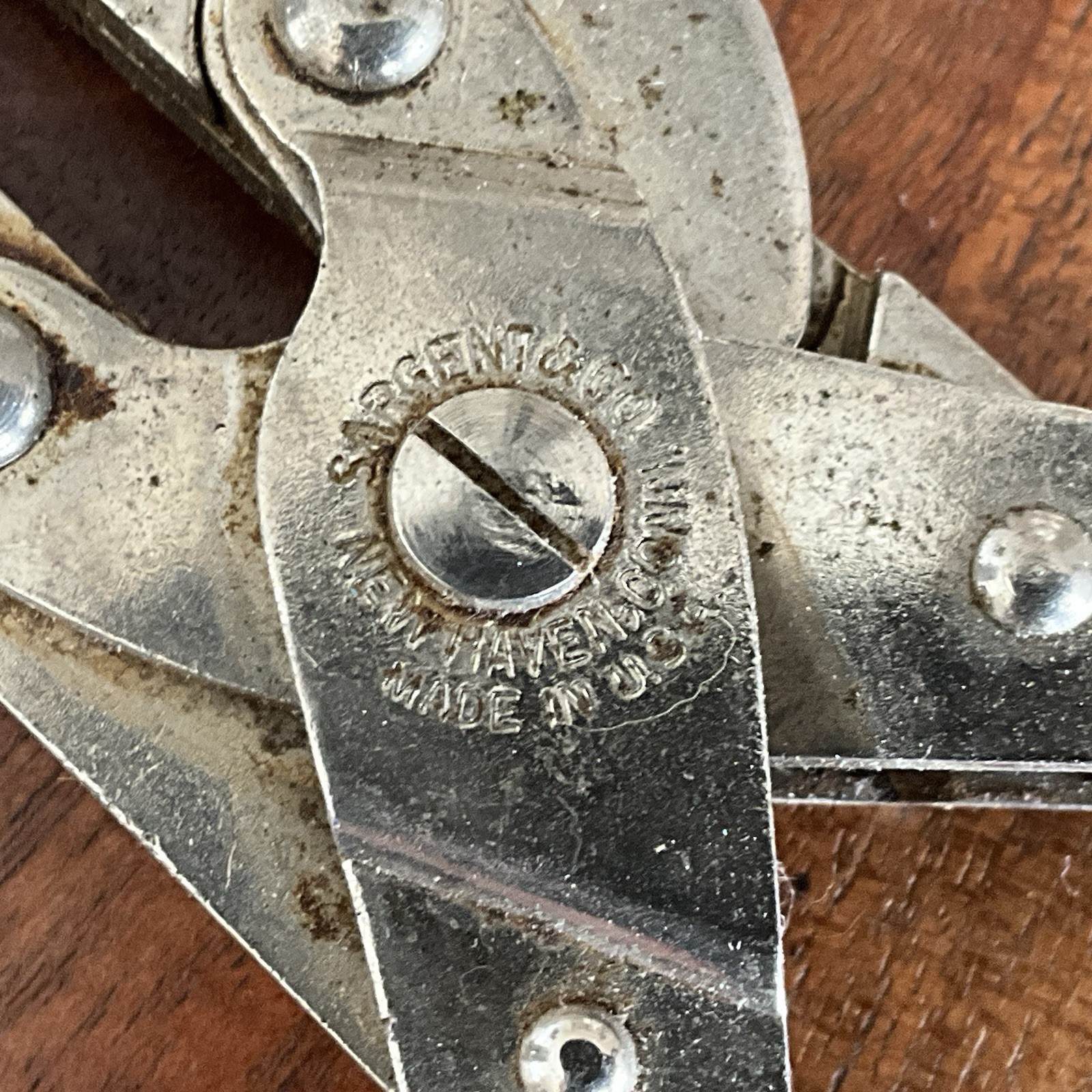 Vintage SARGENT TED WILLIAMS 5" SPORTMATE FISHING Parallel Pliers USA