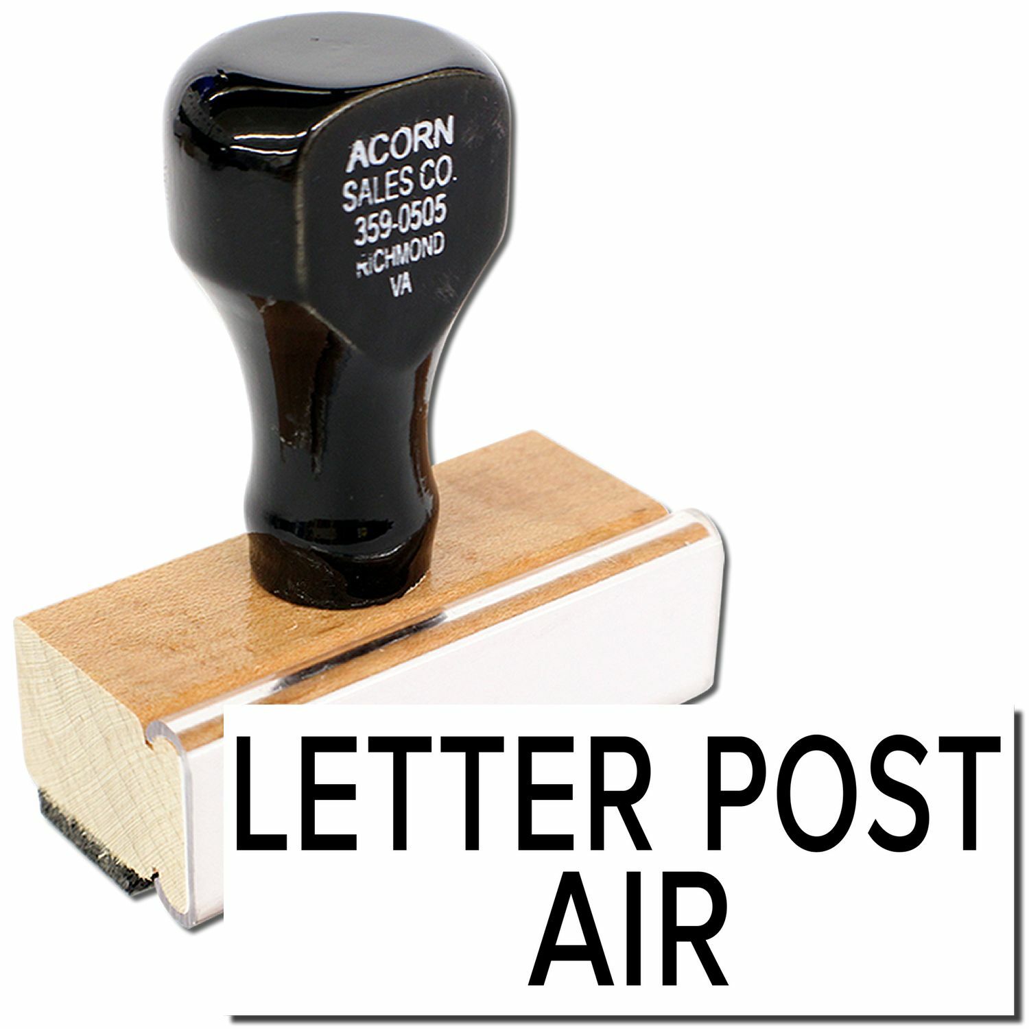 Letter Post Air Rubber Stamp, Business Mail Stamp Size 1/2" Tall x 1-1/2" Wide