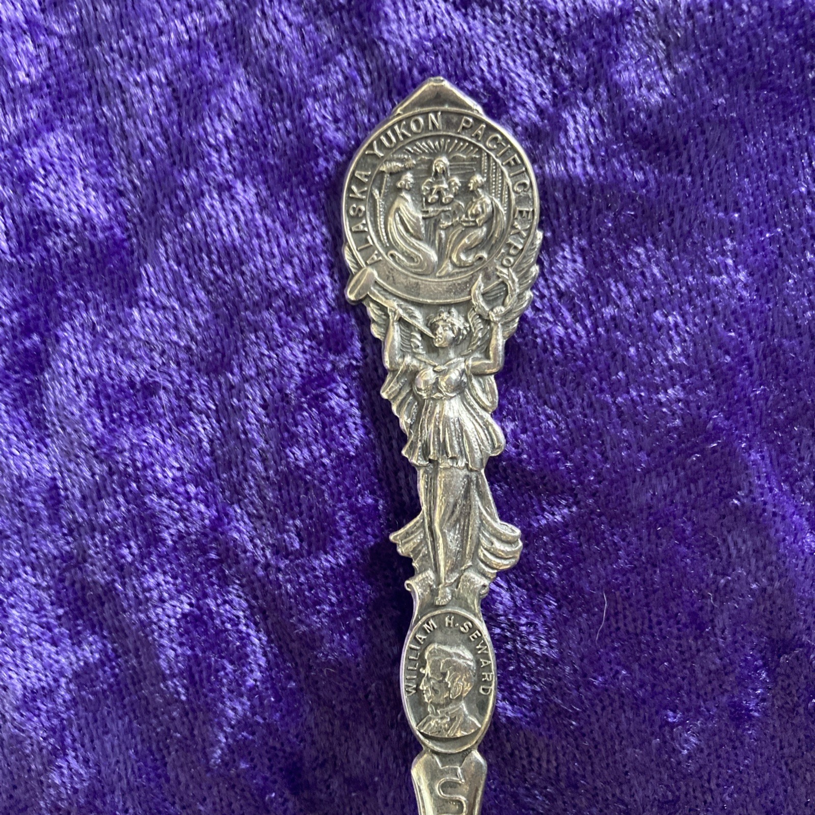 Alaska Yukon Pacific Exposition Souvenir Spoon Silverplate 1909