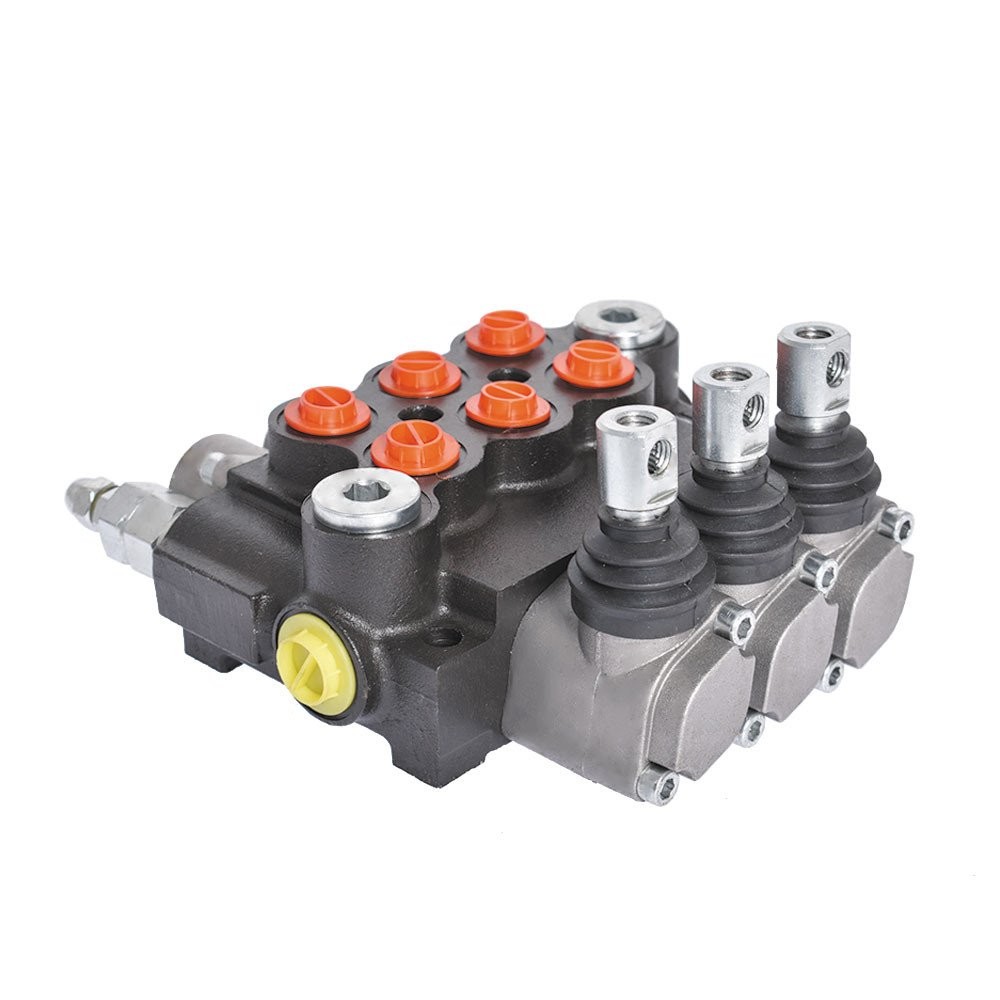 Hydraulic Control 3-Spool Valve Double Acting 13 GPM 3600 PSI SAE Ports