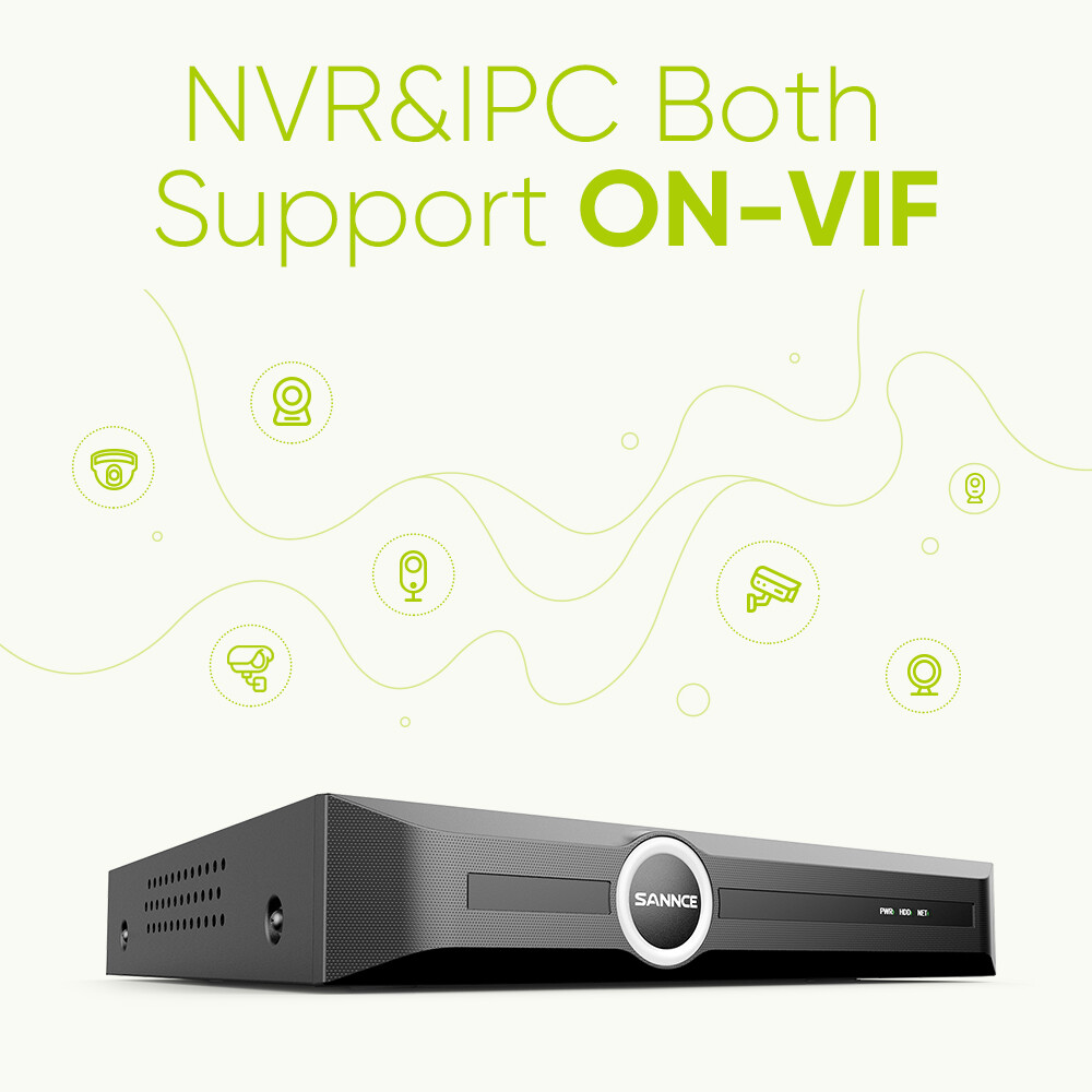 SANNCE 8CH 6MP NVR 3MP Home POE IP Security Camera System Audio Recording CCTV