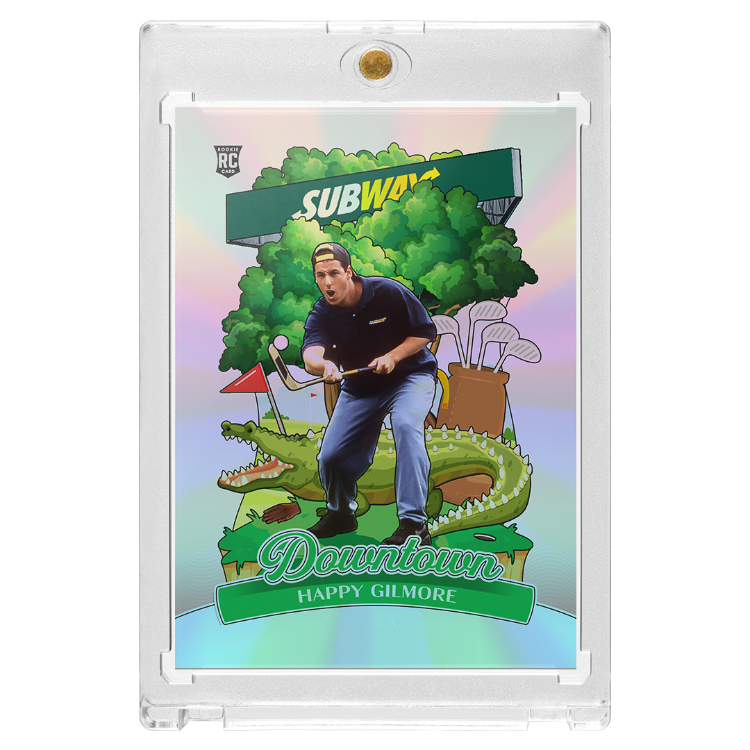 Happy Gilmore x Adam Sandler Custom Holo Golf Series Downtown Trading Card