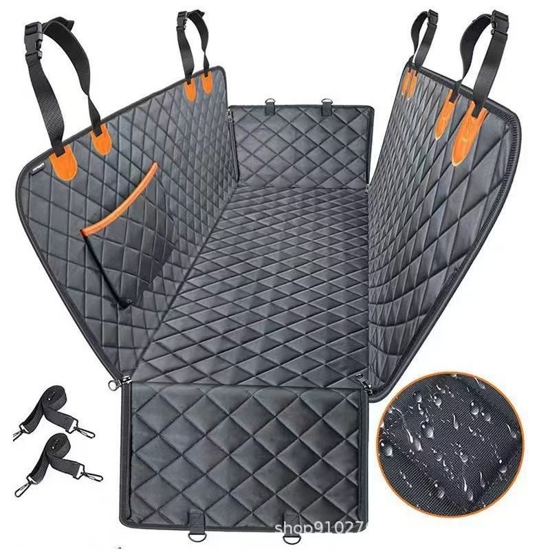 Anti-Scratch Waterproof Pet Car Seat - 600D Heavy Duty Dog Rear Seat Cover