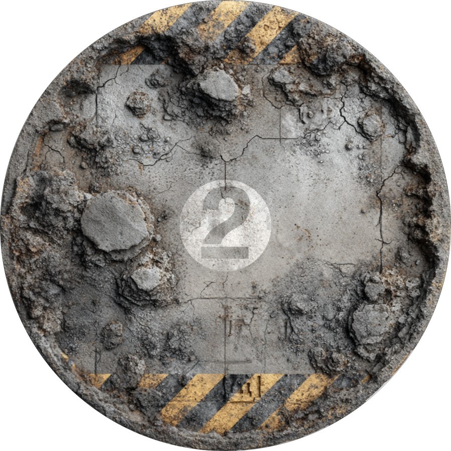 Objective Markers Set - 7.57" - Breach - Compatible w/ Warhammer 40K