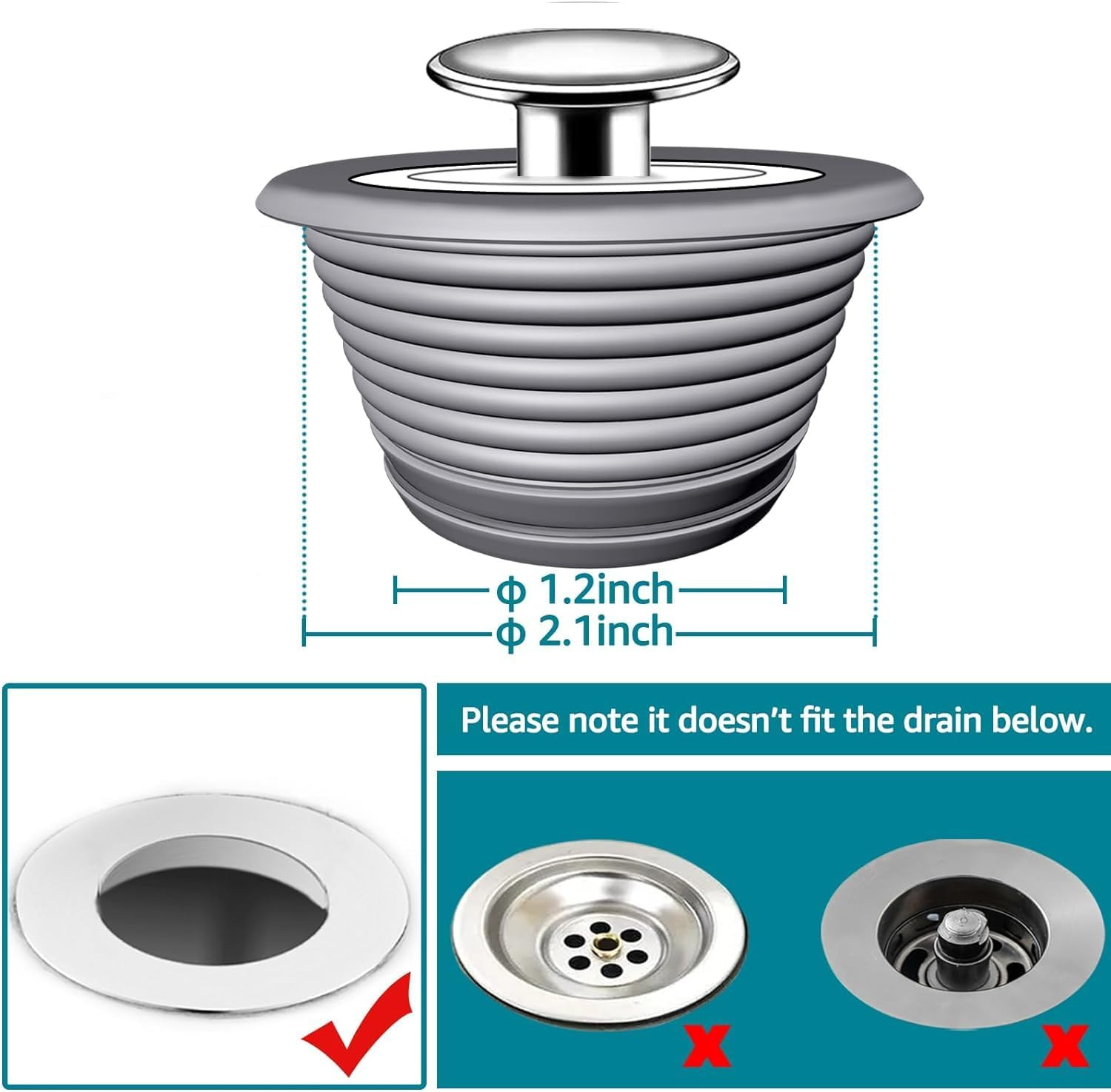 Bathtub Drain Stopper Tub Stopper Bathtub Drain Plug Universal Bathroom Sink
