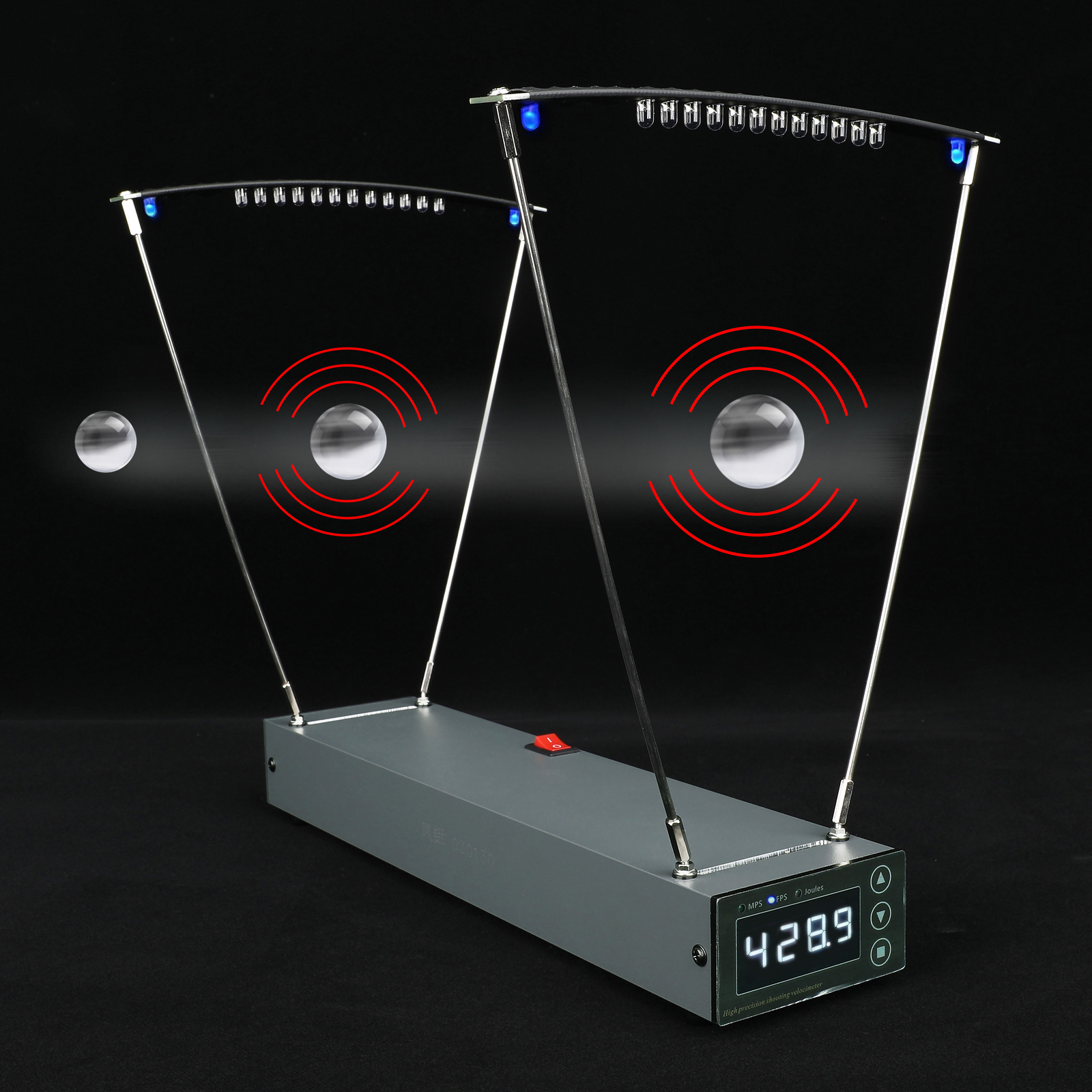 Shooting Chronograph Ballistic Precision Arrow Bow Velocity Speed Velocimeter