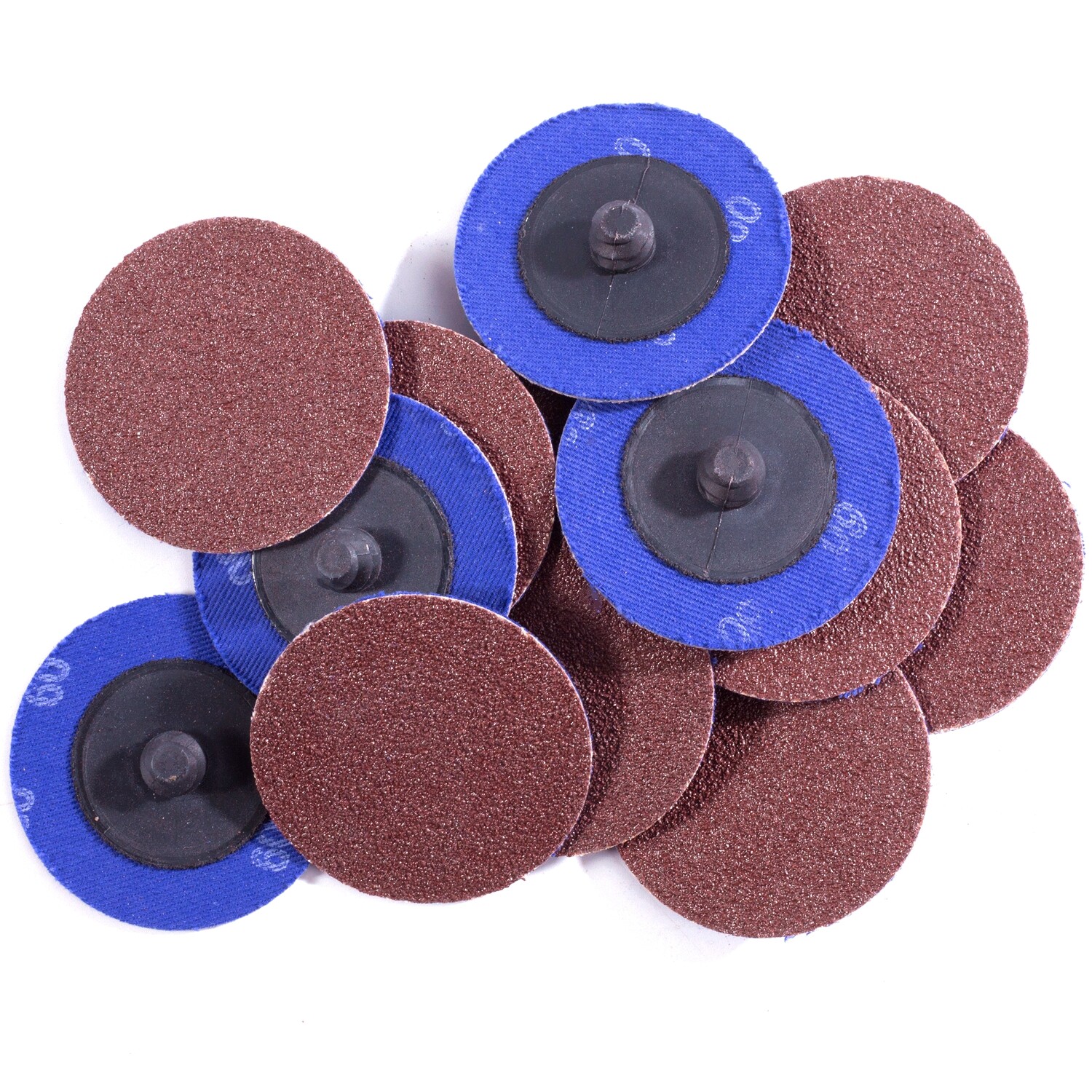 50PCS 2 inch 80 Grit Aluminum Oxide Roll Lock Die Grinder Sanding Grinding Disc