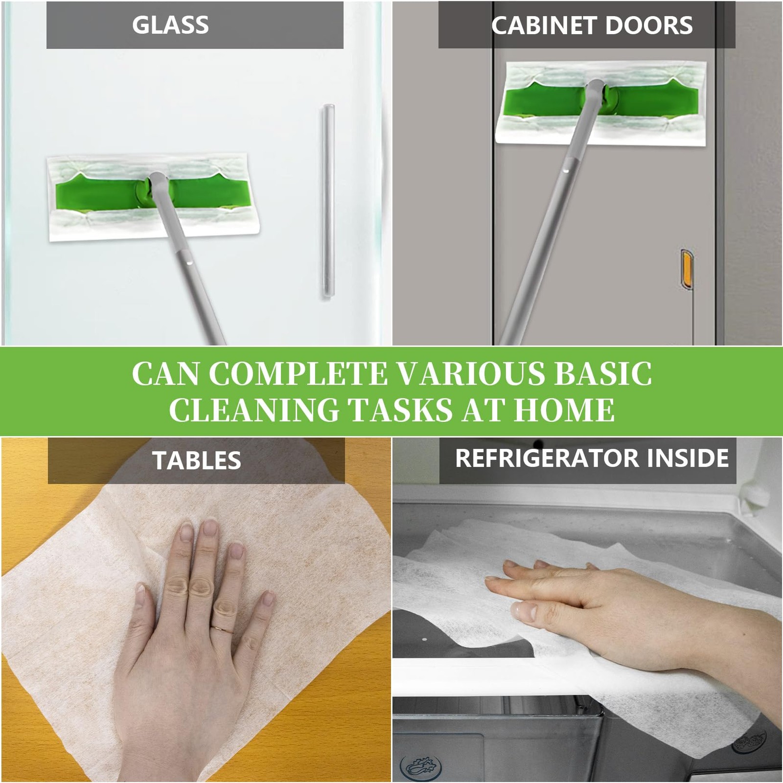 Dry Sweeping Cloths Disposable Mop Pads Refills Compatible with Swiffer