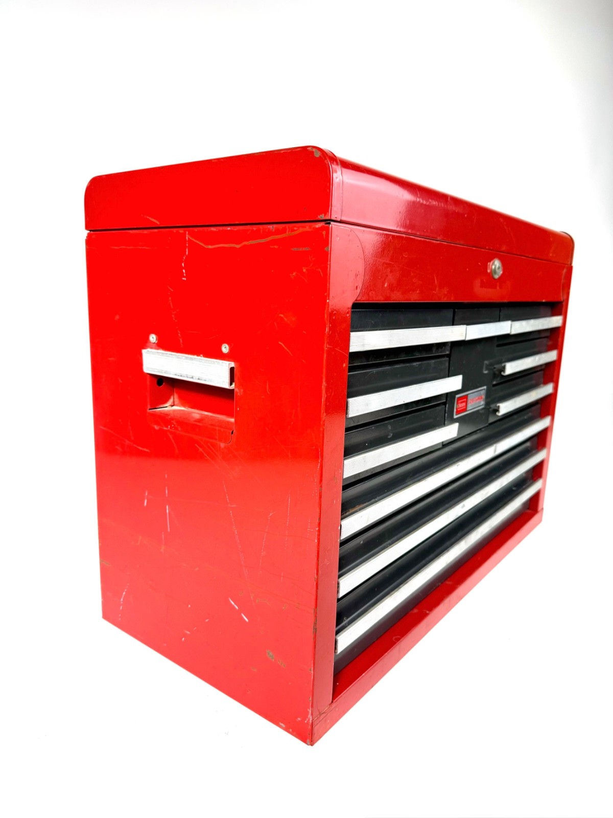 Vintage 1979 Sears Craftsman Mechanic's metal 10-Drawer Top Tool Chest w/ Tray