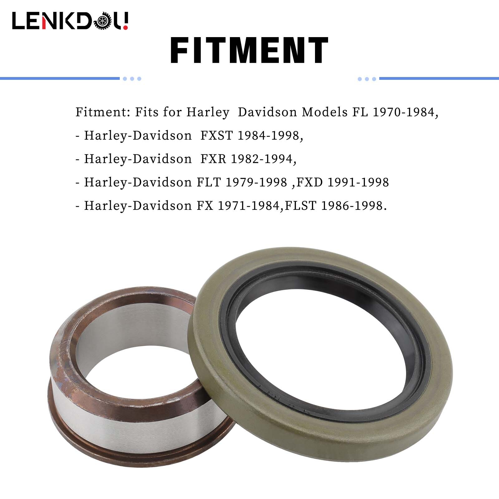 Sprocket Shaft Spacer and Seal Kit for Harley Big Twin Shovelhead Evo FX FL NEW