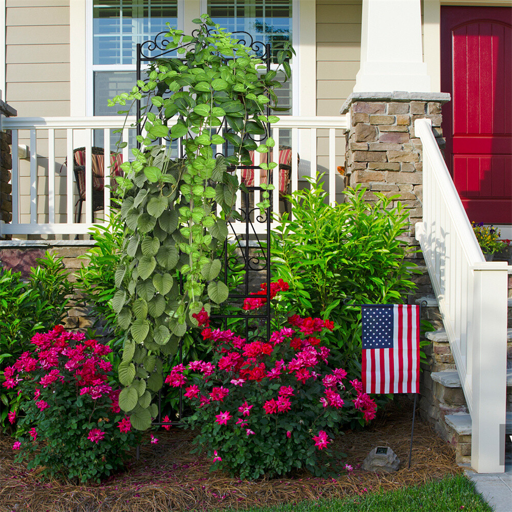 Garden Trellis For Climbing Plants Outdoor 2 Pack Large Rust Proof Garden Panels