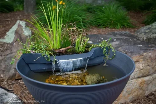Aquascape AquaGarden Mini Pond Kit, Steel Grey, New