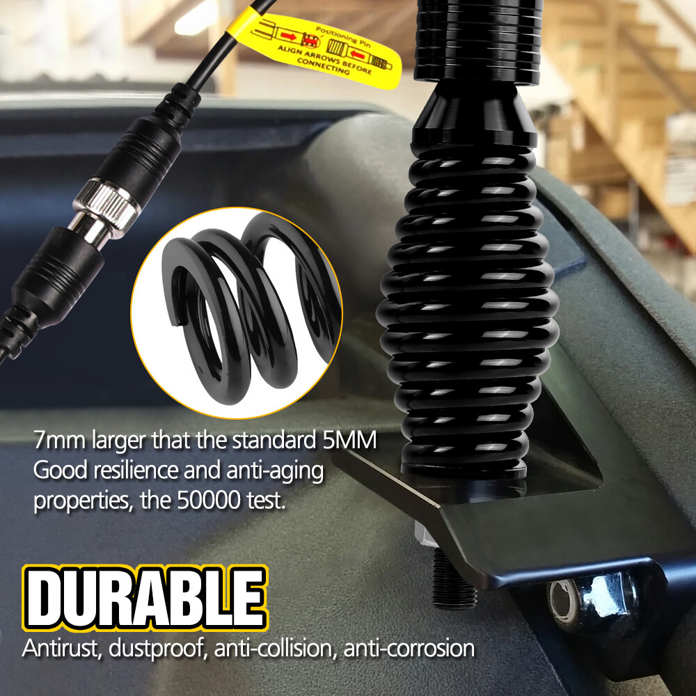 RGB LED Whip Light Spring Mounting Bracket Antenna for HID UTV ATV Polairs RZR