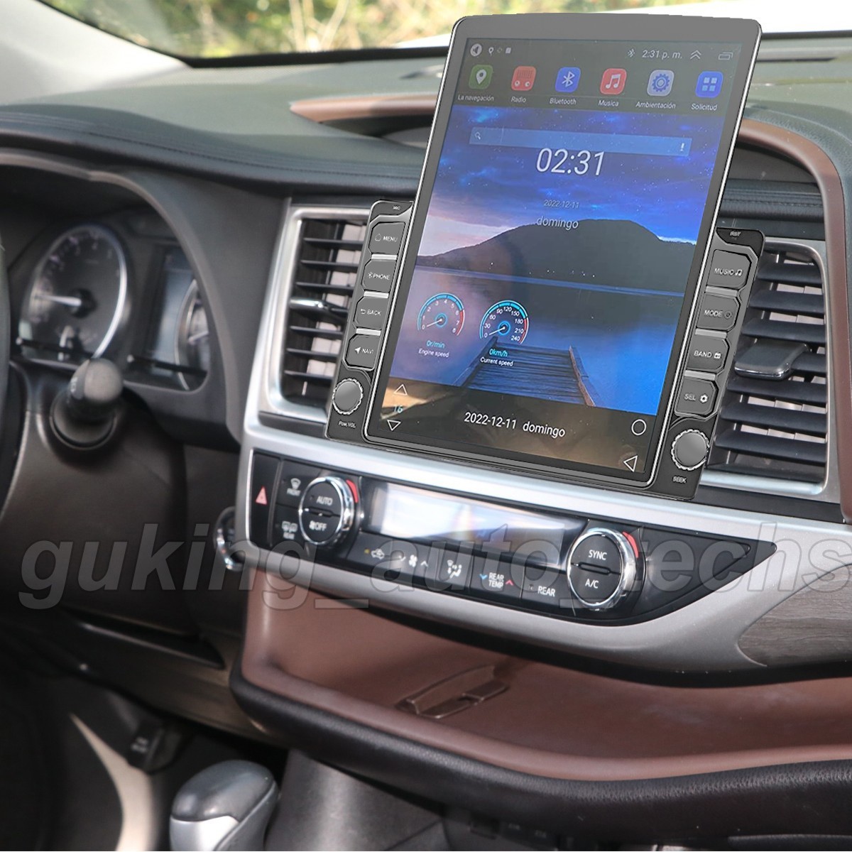 CarPlay For 2014-2019 Toyota Highlander 9.7" Android 13 Car FM Radio GPS Stereo