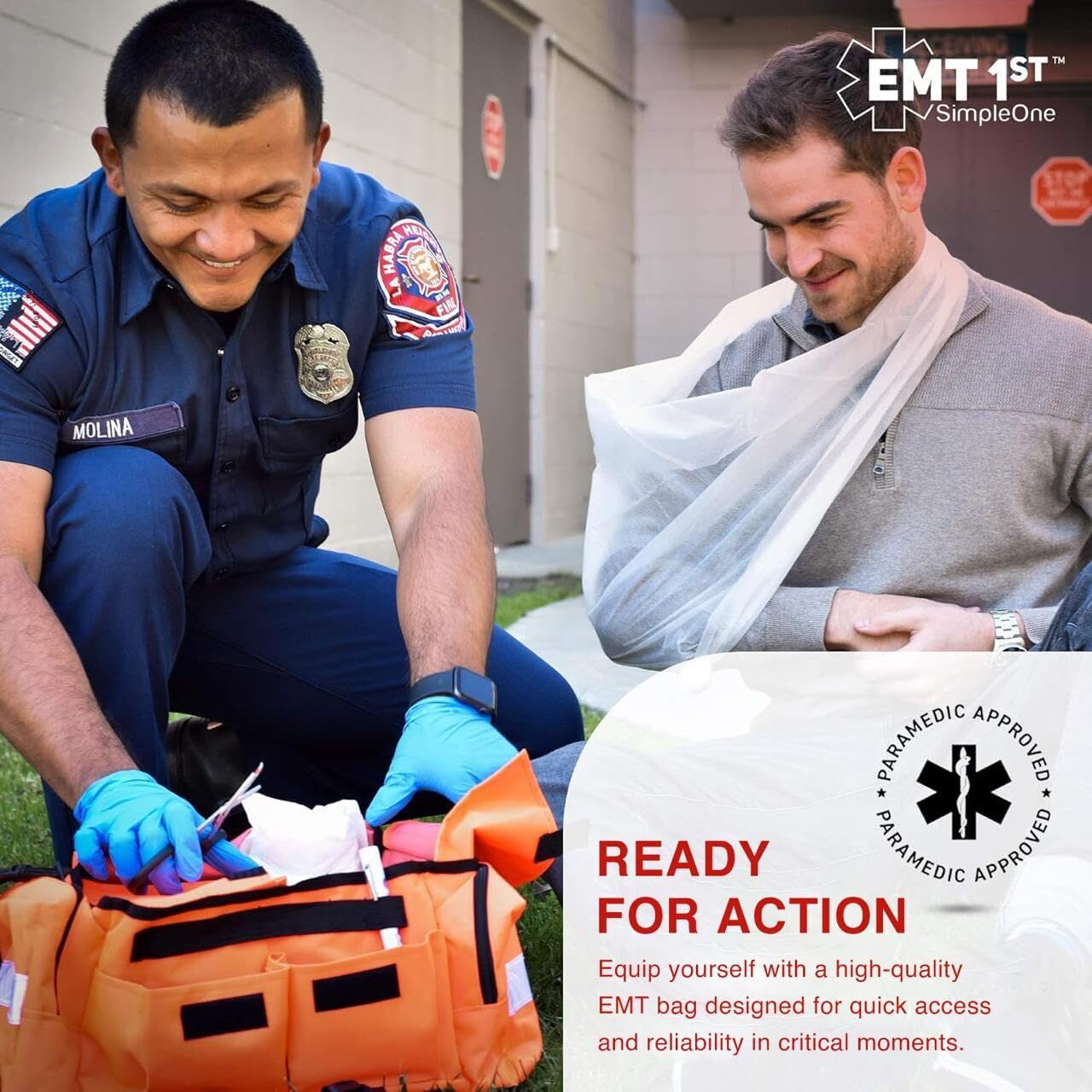 EMT 1st Emergency Responder First Aid Bag | Medical Trauma Bag EMPTY BAG ONLY