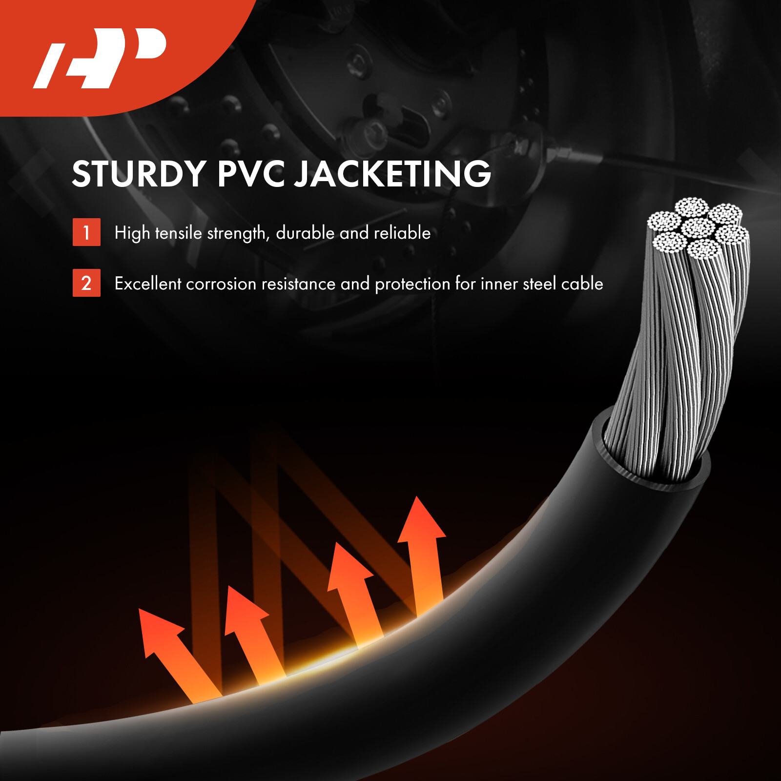 A-Premium Parking Brake Cable Rear Right for Ford F-250 F-350 F-450 Super Duty