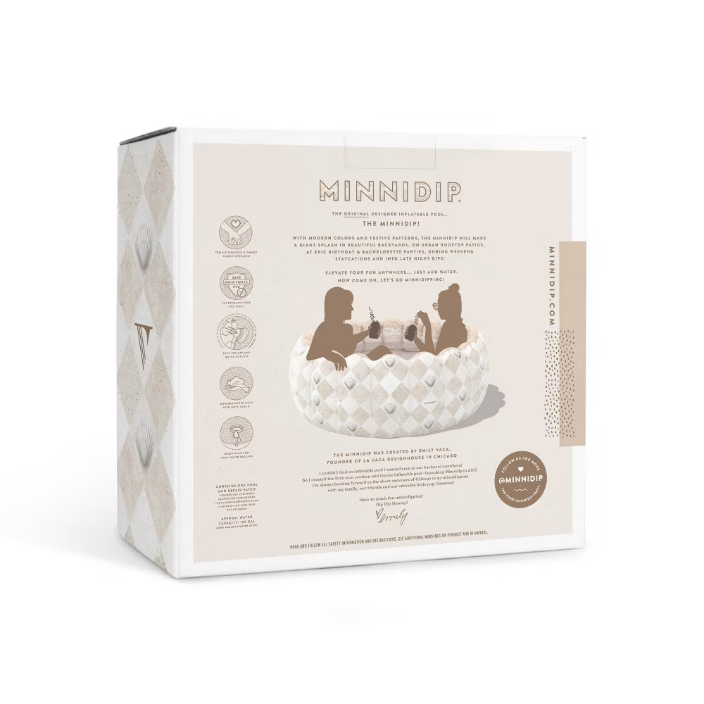 MINNIDIP 66'' x 66'' x 21'' Exclusive Resort Collection Tufted Pool 125