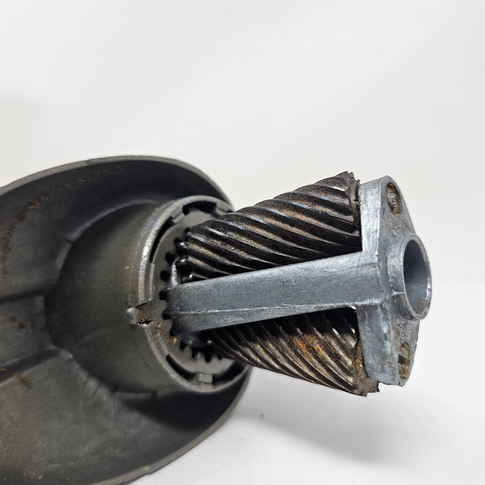 Vintage BOSTON Model KS Manual Pencil Sharpener Revolving 8 Hole Steel USA