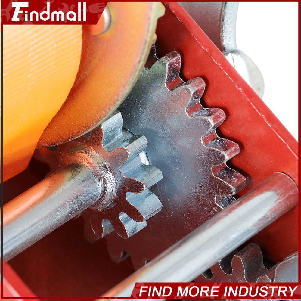 Findmall 3500 LBS Dual Speed Hand Winch Hand Crank Red Strap ATV Trailer Boat