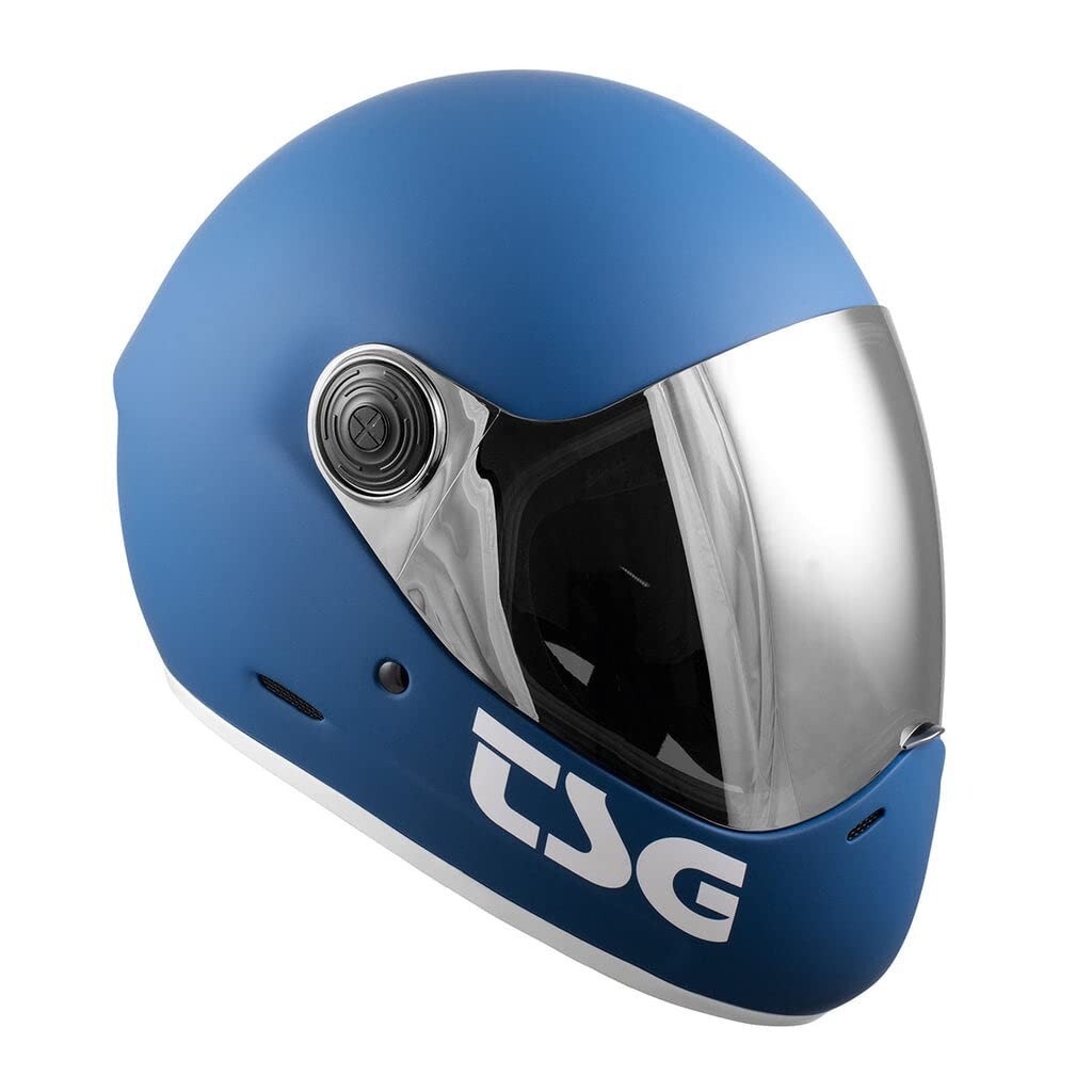 TSG - Pass Pro Full-face Helmet, Downhill Skateboarding, Matt Blue, Large