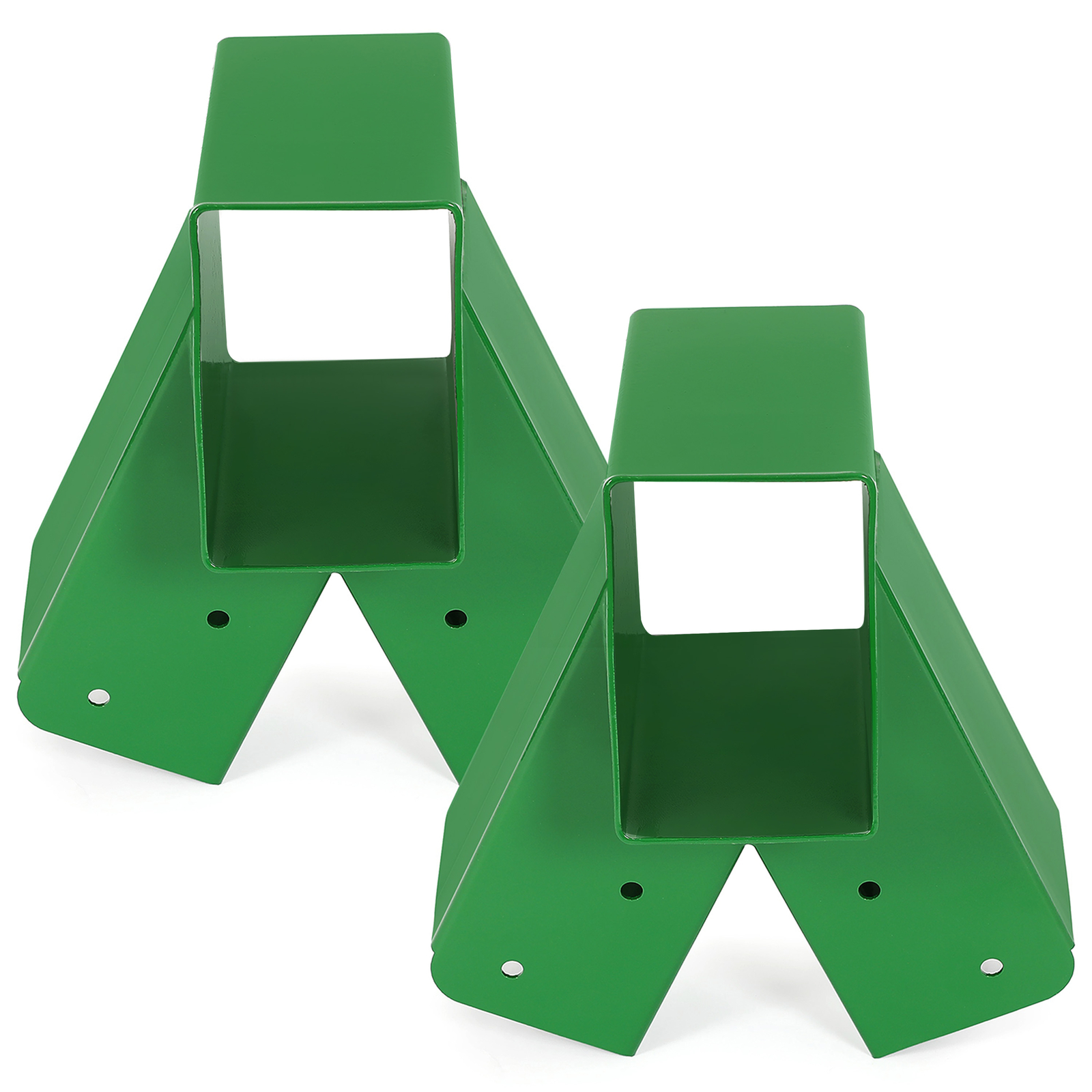 2 Brackets 1-2-3 A-Frame Swing Set Green Powder-Coated Heavy Duty Steel