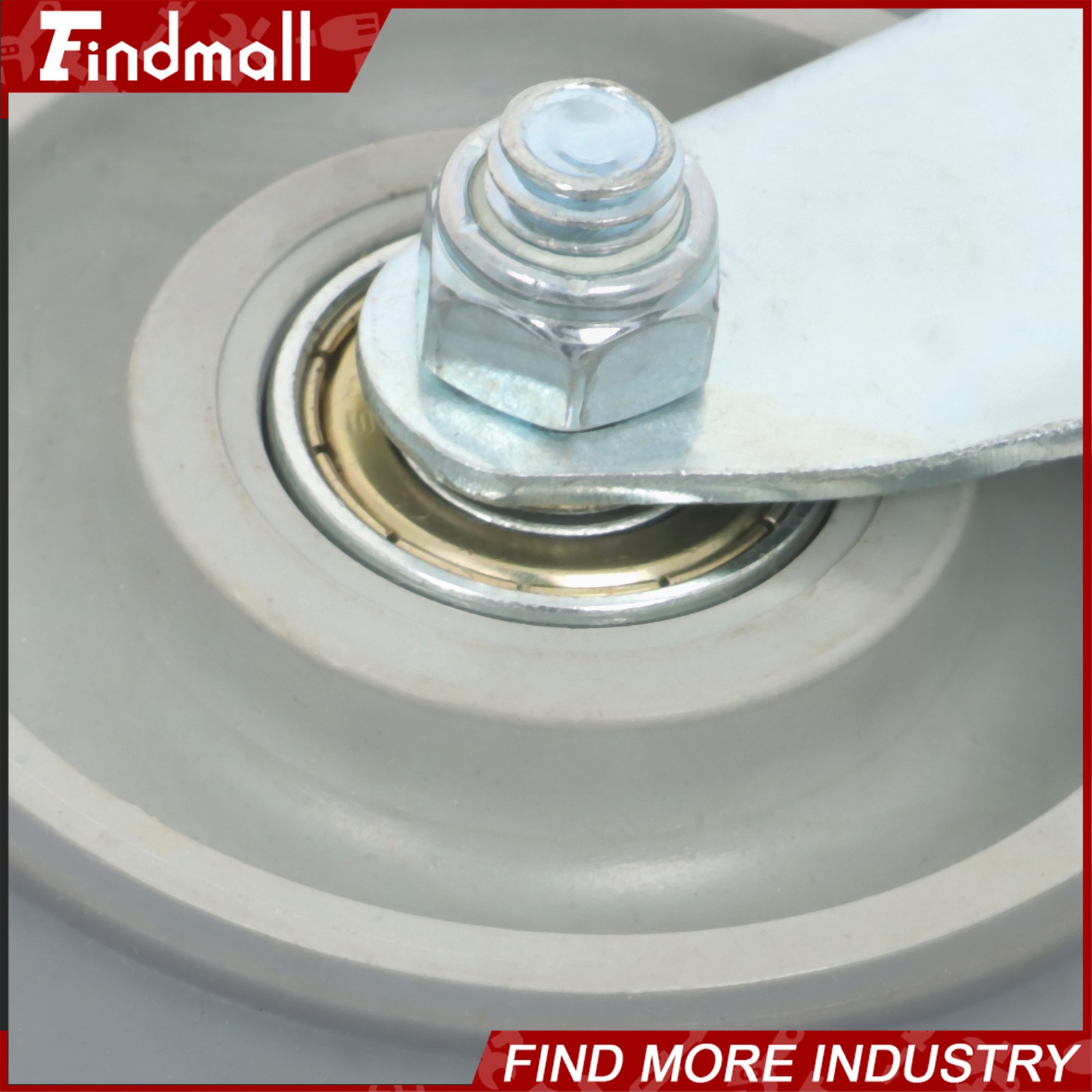 Findmall 4 Pcs 4" Swivel Caster Wheels (Two Straight, Two Diagonal Belt Brakes)