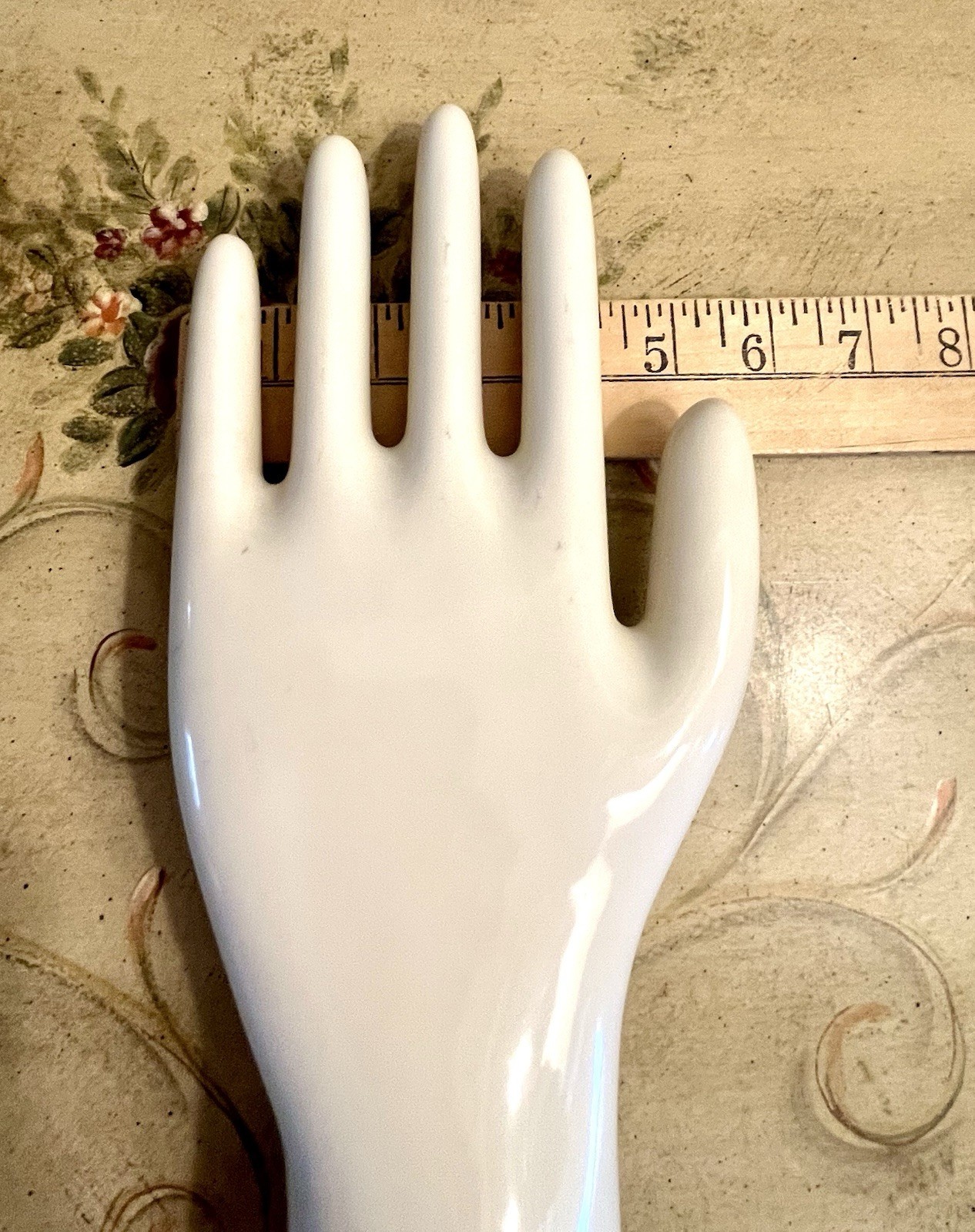 Vtg 1976 GENERAL PORCELAIN Commercial Large Hand Glove Mold Mannequin 14”Display