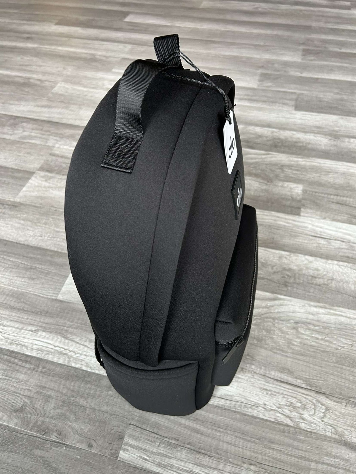 Alo Yoga Stow Backpack Black Neoprene with Detachable Pouch 17.6L