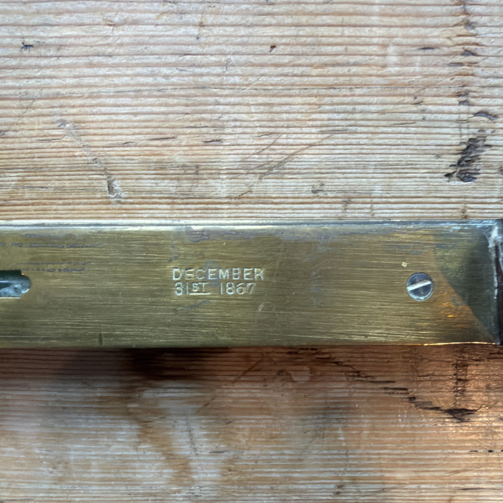 FINE Antique clapboard gauge, Nesters Patent 1867