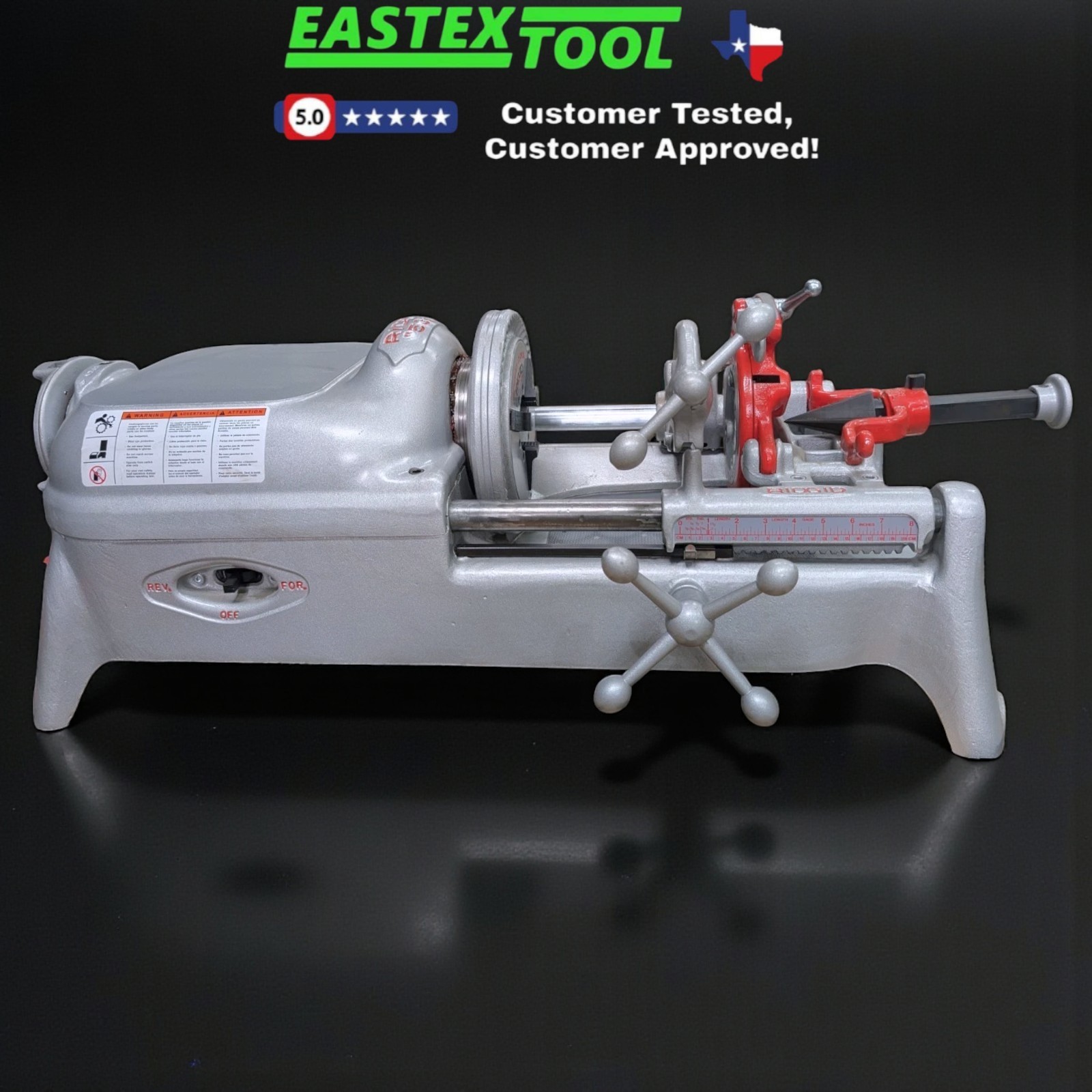 RIDGID 535 V1 PIPE THREADING MACHINE, REFURBISHED **STAND NOT INCLUDED**