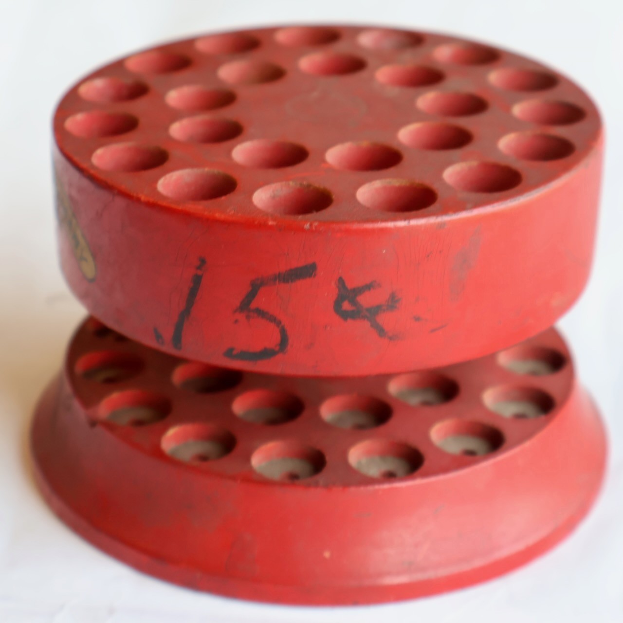 Millers Falls Co. Wood Counter Top Drill Bit Holder / Port Norris NJ / MTT