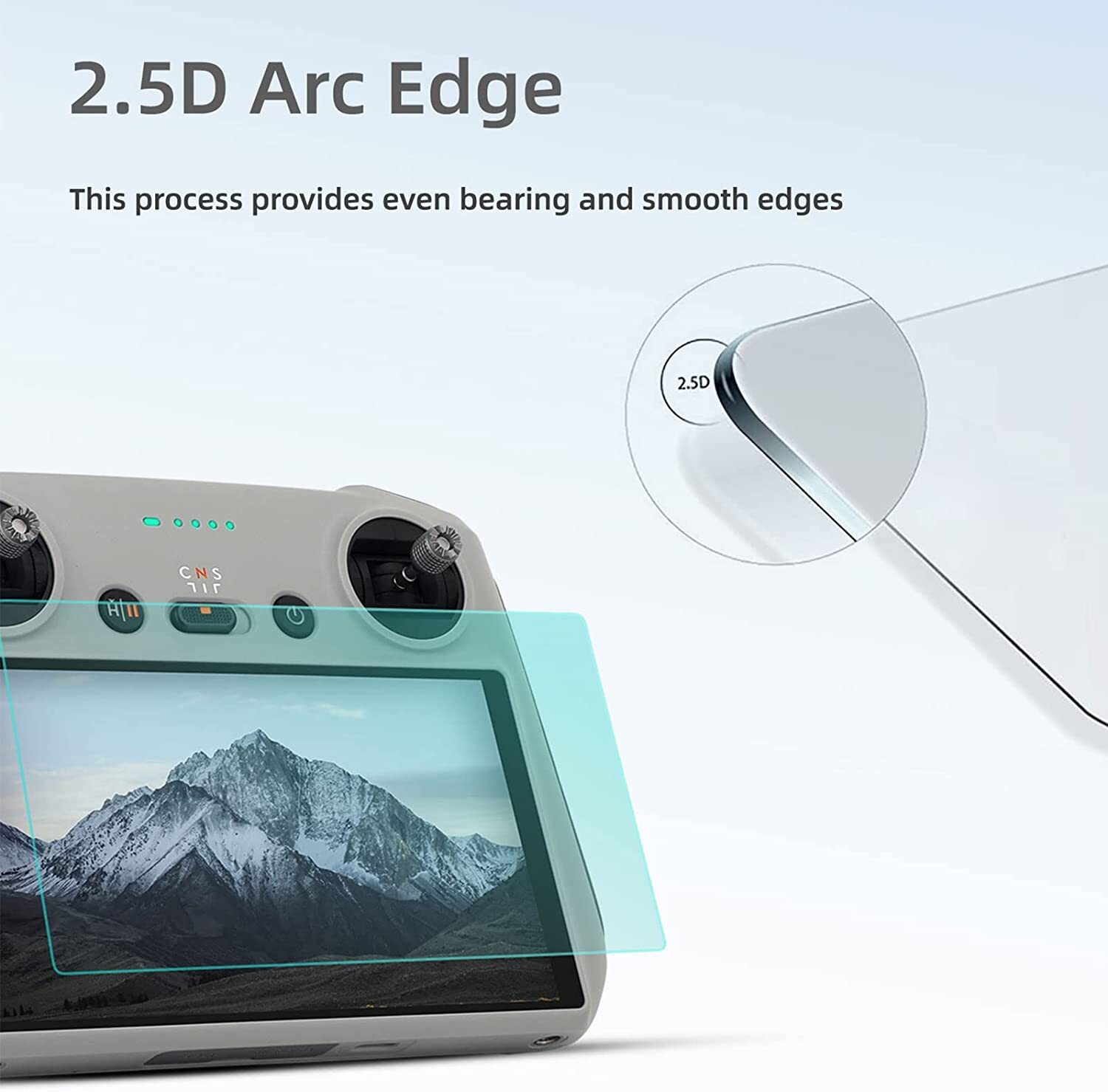 2Pcs Tempered Glass Screen Protector for DJI RC & RC2 Remote Control accessories