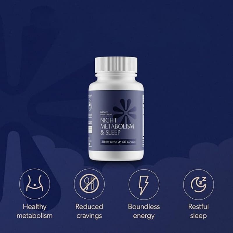 Night Metabolism with A Fat-burning Night 60 Capsules Metabolism & Sleep Bioma