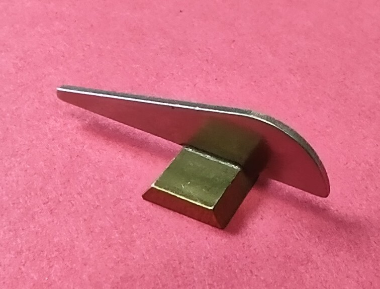 German Silver Front Sight 3/8" Brass Base Works On Any Octagon Muzzleloader