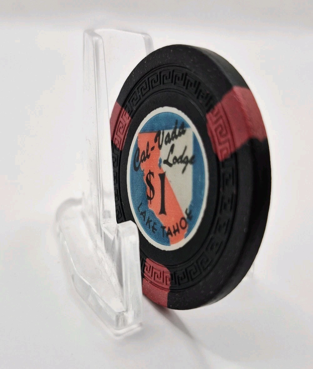 Cal-Vada Lodge Lake Tahoe Nevada 1954 $1 Casino Chip N4995