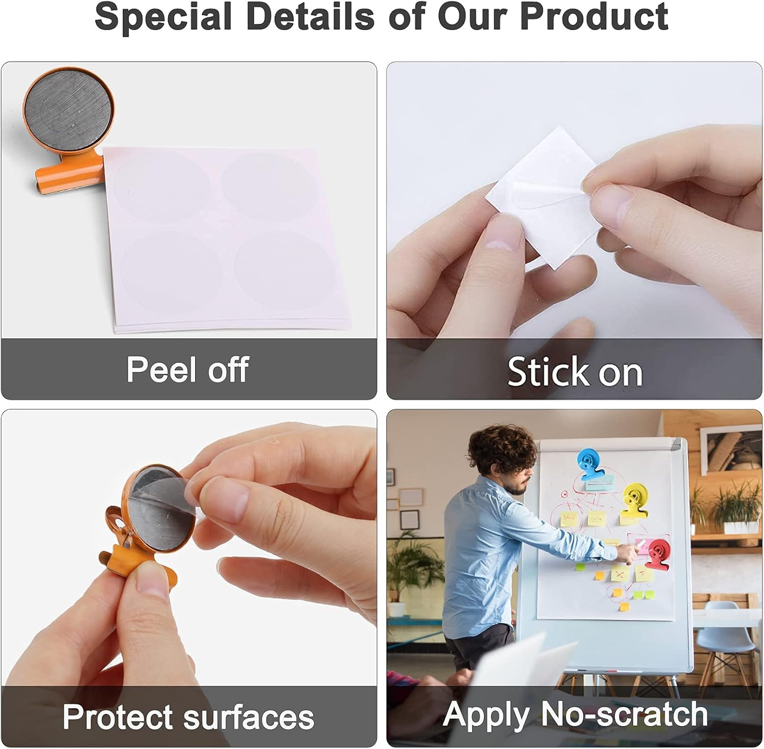 12 Pack Colorful Strong Magnetic Clips, Fridge Magnets Refrigerator Magnets, Cli