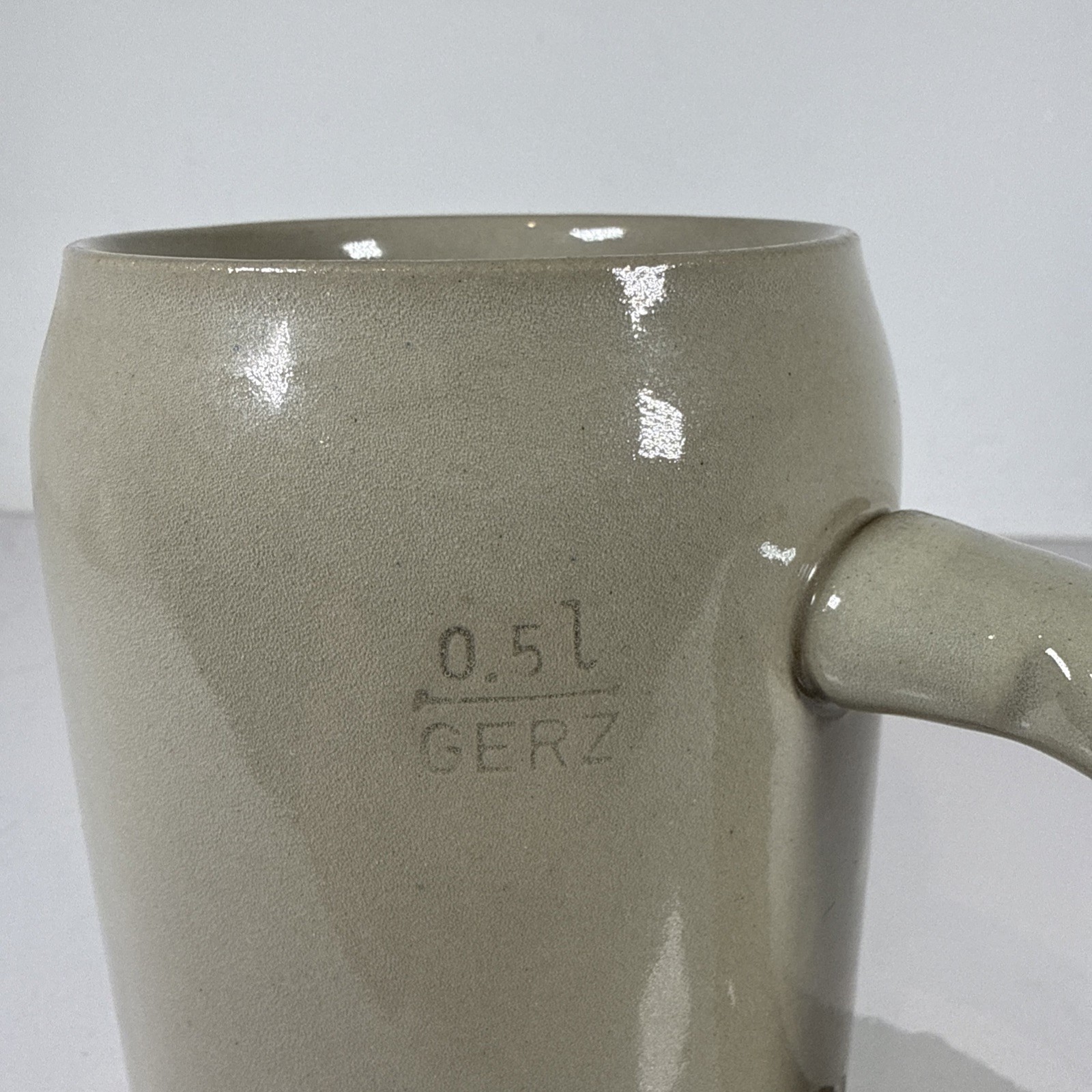 Vintage German Garmisch-Partenkirchen Stoneware Beer Mug Stein 0.5L Gerz*
