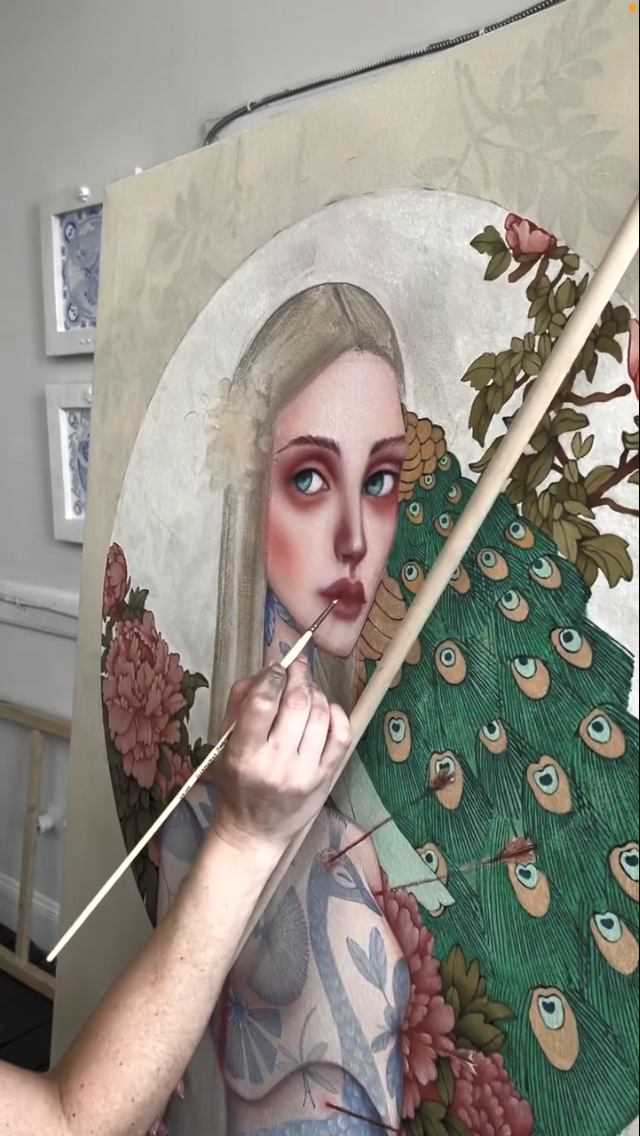 Mahl Stick-33in Ball Mahl adjustable stabilizing tool supporting artist mobility