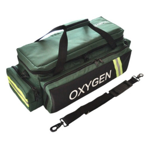 LINE2design Deluxe Oxygen Bag EMS Impervious Standard Reflective Trim Bag Green