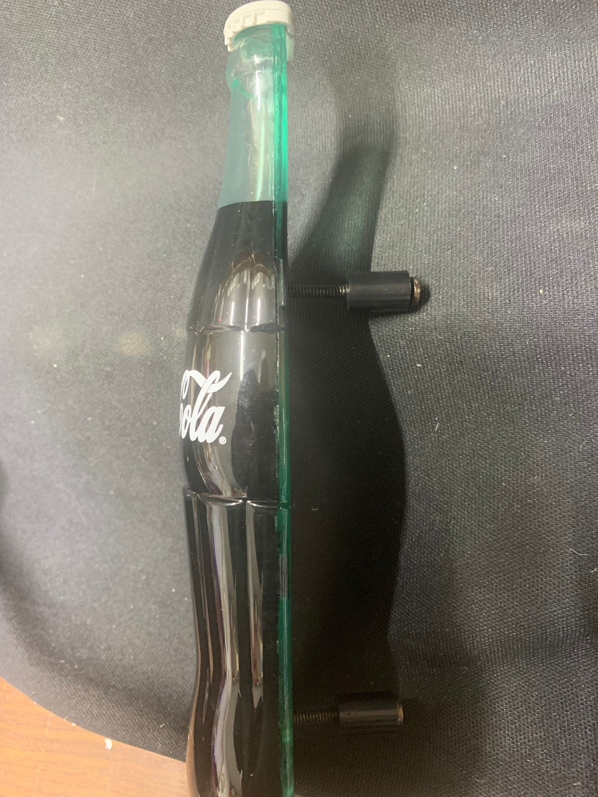 COCA COLA ACRYLIC DOOR HANDLE PULL 9 3/4" NEW CONDITION