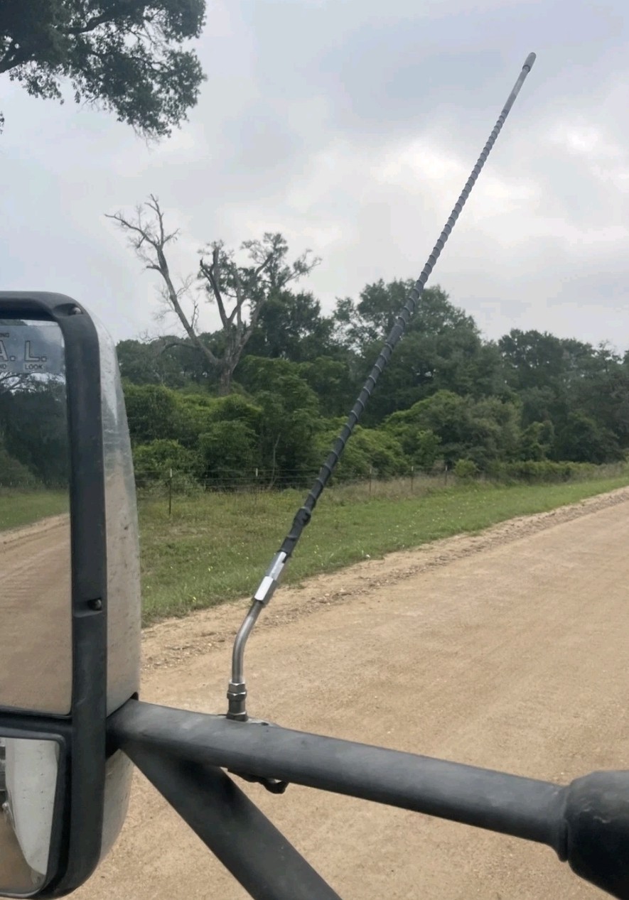 Universal Cb Radio Antenna Shaft AKA Bull Horns-Stainless Steel (Single)