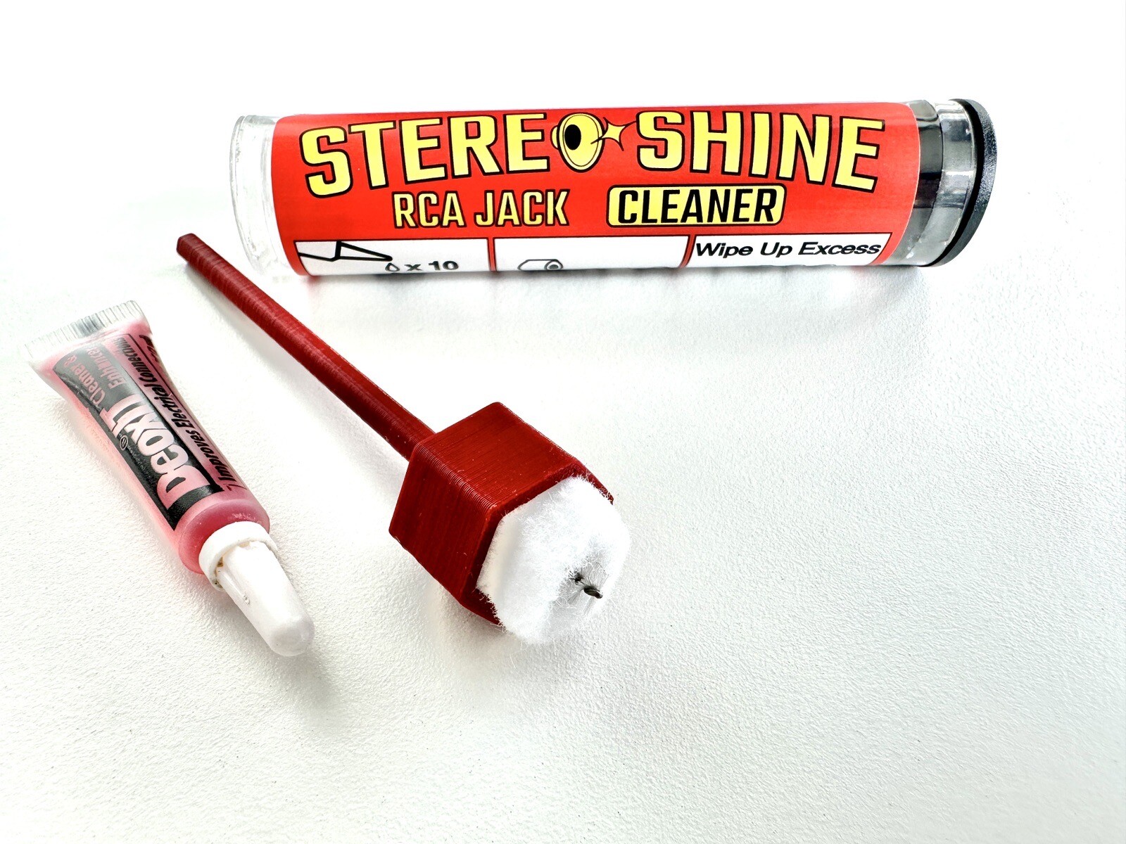 Stereo Shine RCA/Phono Jack Cleaner - Powered by DeoxIT D Series