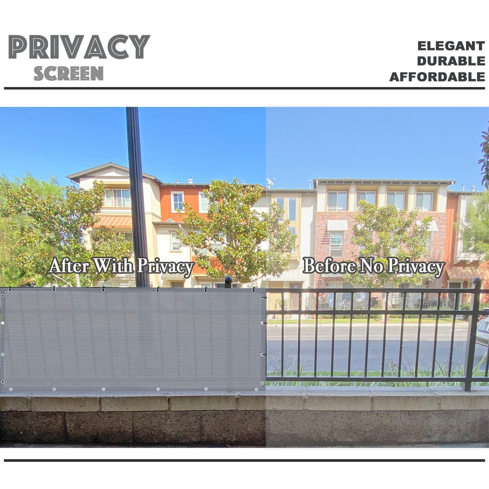 3' 4' 5' 6' tall Outdoor Fence Windscreen Privacy Screen Shade Cover Garden Pool