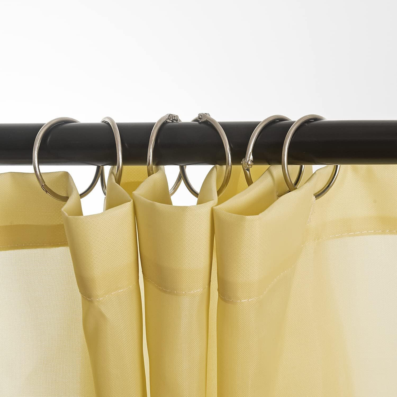 12/24/36 Pack 1.8 inch Rust-Proof Openable Shower Curtain Rings