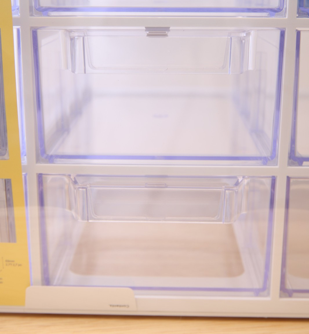 Sysmax Up System 9 Drawer Multibox Organizer White Clear NEW 16.1"x9.2"x9.8"