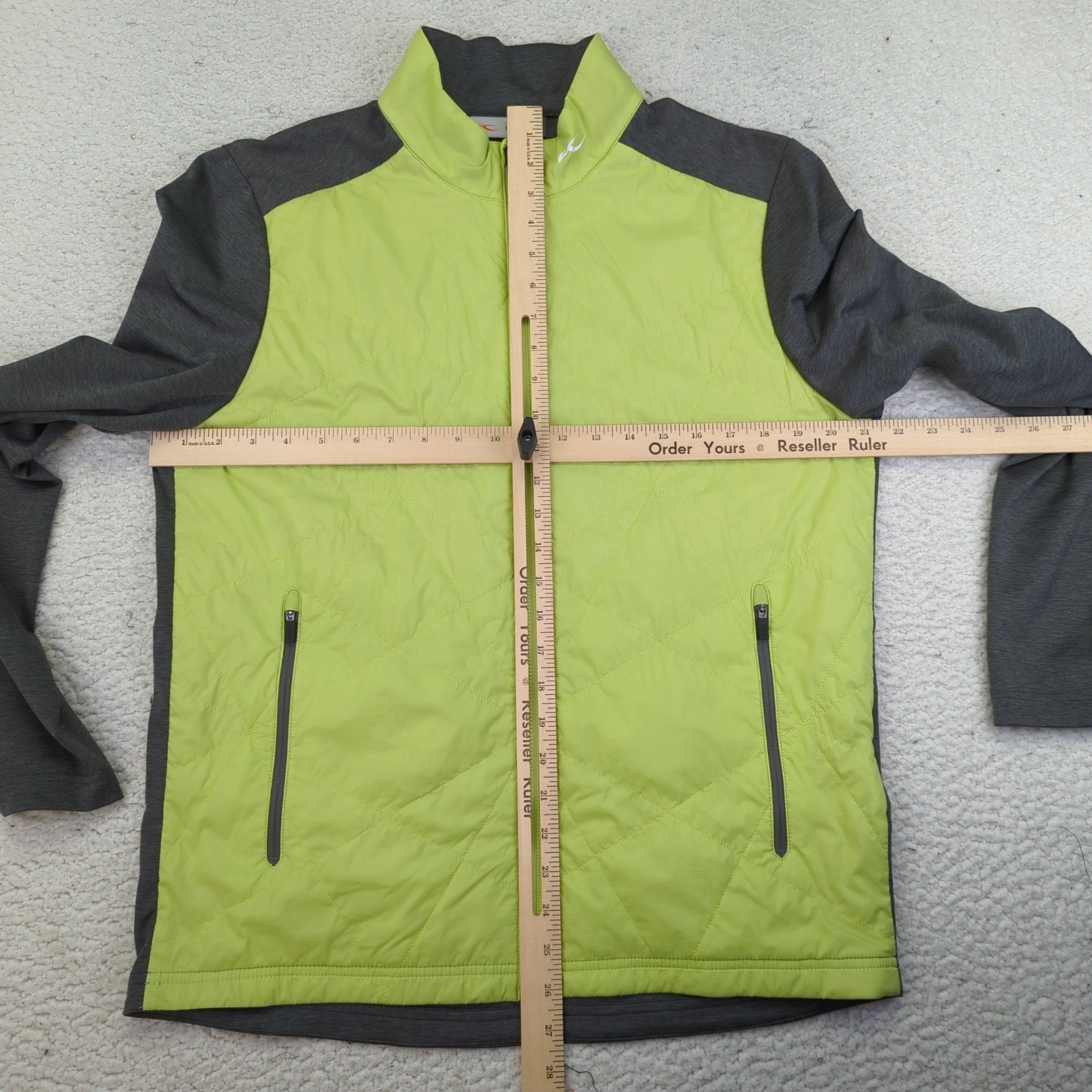 KJUS Mens Retention Jacket Full Zip Quilted Lightweight Size Medium Activewear