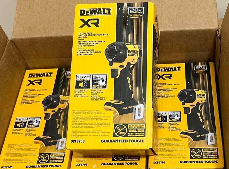 DeWalt 20V MAX XR 1/4-in (1/4") Quiet Hydraulic Impact Driver DCF870B
