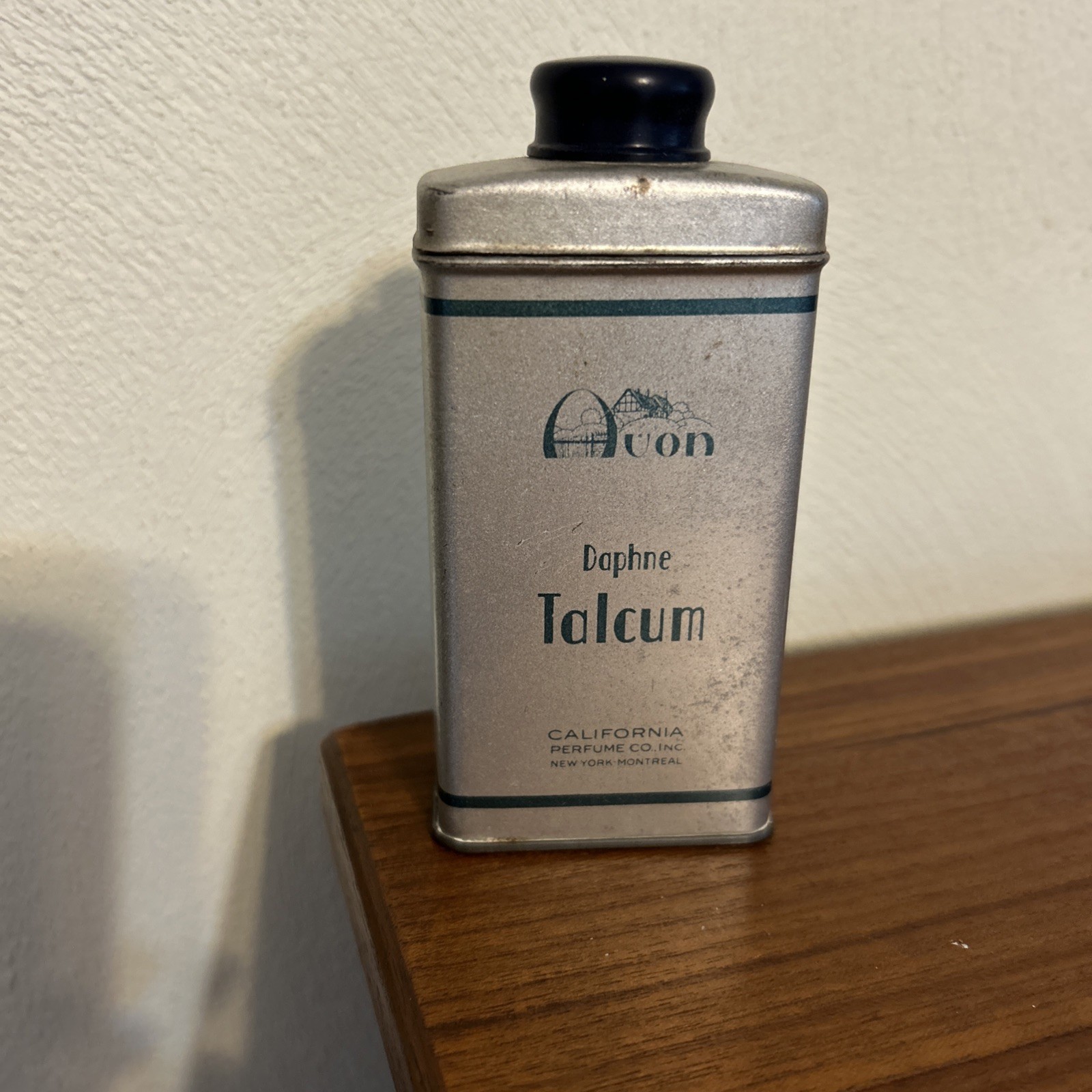 Vintage Avon Daphne Talcum Powder Can, California Perfume Co.