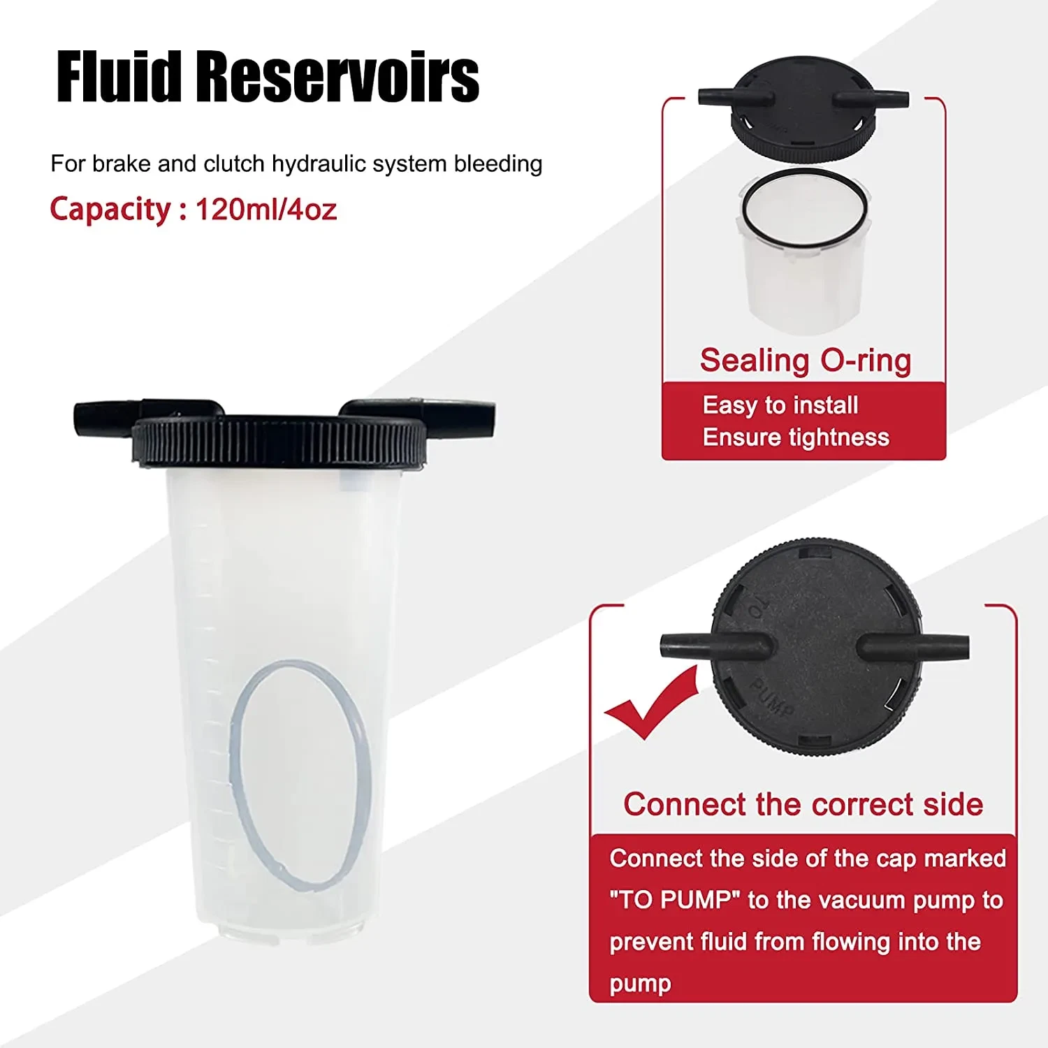 Hand Held Vacuum Pressure Pump Tester Kit Brake Fluid Bleeder Car Auto Tools New